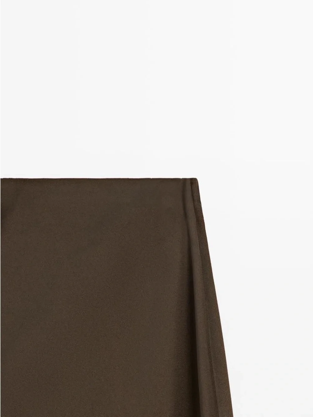 Zara satin flowing skirt in brown size medium